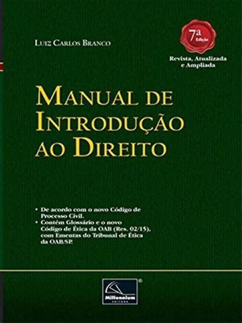 Manual De Introdução Ao Direito Uk 9788576253488 Books