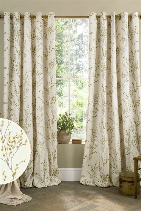 Laura Ashley Pussy Willow Lined Eyelet Curtains Atkinsons Independent Department Store