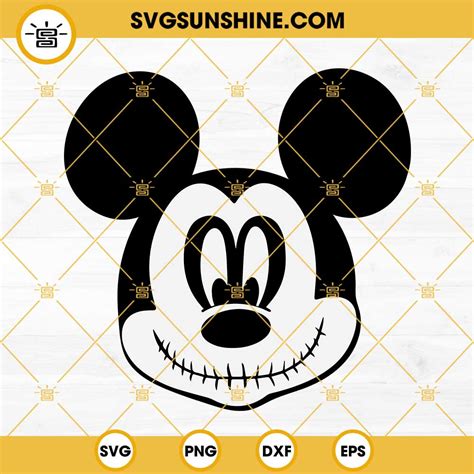 Mickey Mouse Jack Skellington Svg The Nightmare Before Christmas Svg