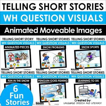 Winter Speech Therapy Story Retell Sequencing Pictures Scenes WH