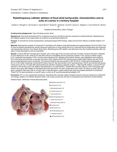 PDF Radiofrequency Catheter Ablation Of Focal Atrial Tachycardia