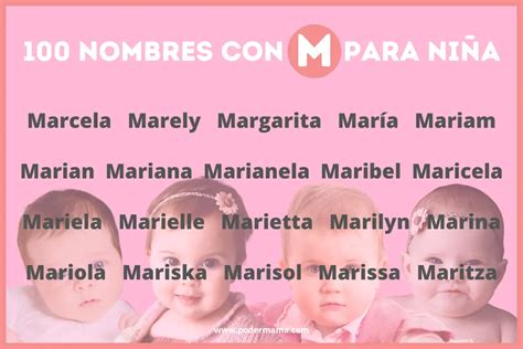 100 Nombres con M para niña origen y significado Poder Mamá