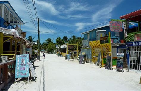 Walking Along Caye Caulkers Coastline Wherever You Look The Scenery