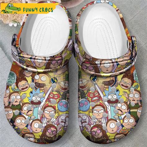 Full Characters Rick And Morty Crocs Slippers Discover Comfort And