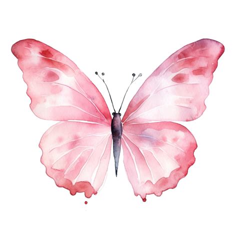 Borboleta Rosa Aquarela Png Aquarela Borboleta Ver O Png Imagem