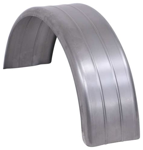 Single Axle Trailer Fender Rounded Edges Ribbed Steel To