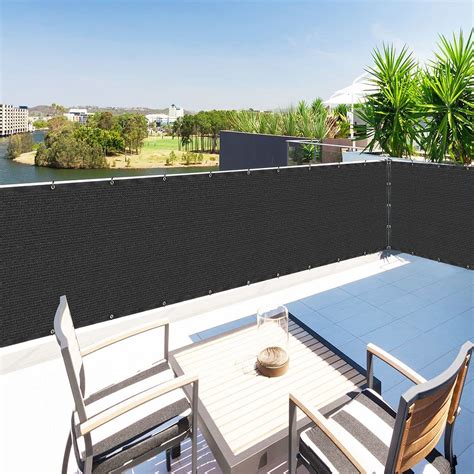 Buy Houssity Black 3 X 7 Balcony Deck Fence Privacy Screen Cover