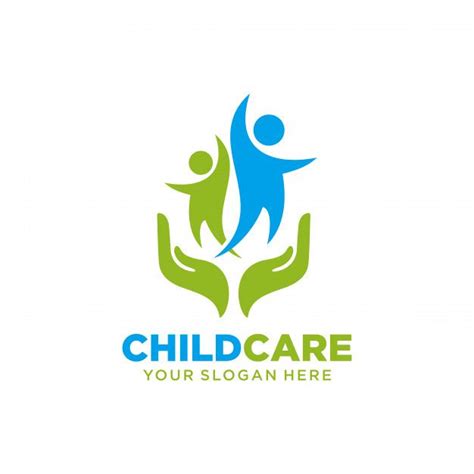 Premium Vector | Child Care Logo | Child care logo, Daycare logo design ...