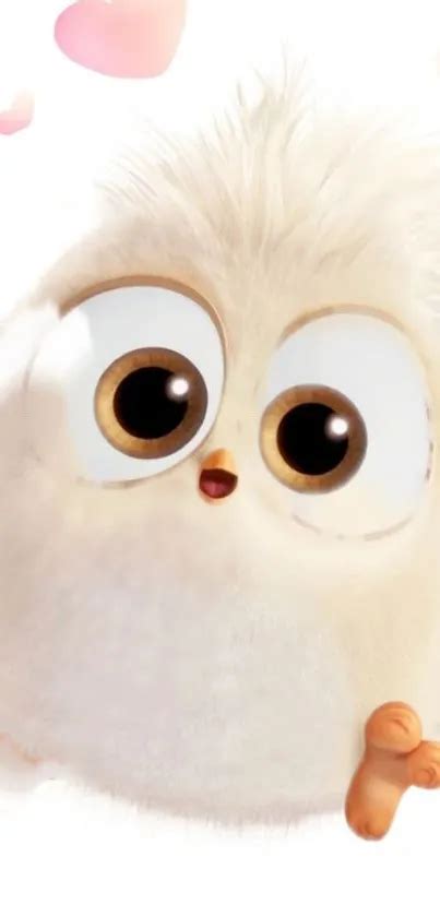 Cute Fluffy Animated Owl Wallpaper Free Download