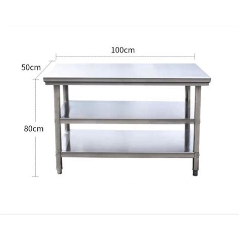 Md Sinar Tier Stainless Steel Kitchen Working Table Storage Rack