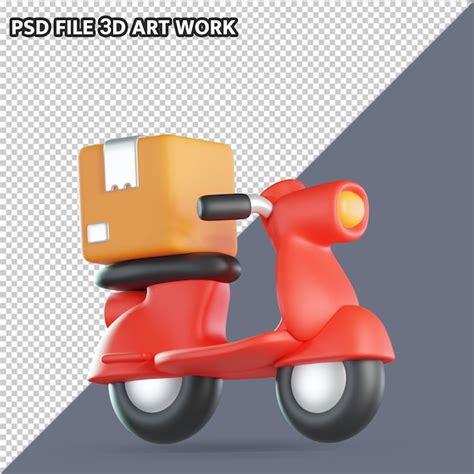 Icono De Moto De Entrega Archivo Psd Premium