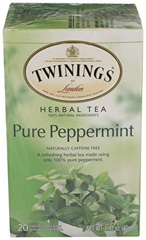 Twinings Pure Peppermint X20 Tea Bags 40 G Walmart