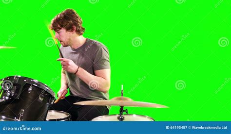 A Man Playing The Drums Stock Video Video Of Funky Artist 64195457