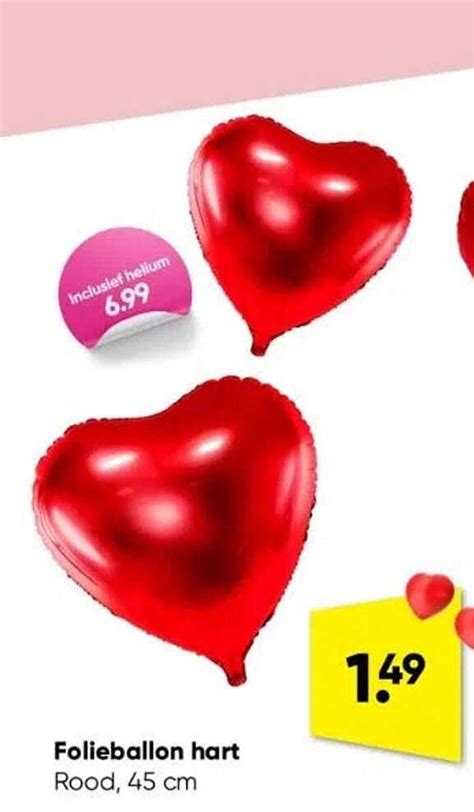 Folieballon Hart Aanbieding Bij Big Bazar Folders Nl