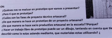 Refexion¿quiénes Nos Va Evaluar En Prototipo Que Vamos A Presentar2 ¿para Ti Que Es Prototipo