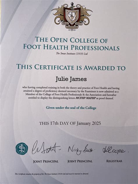 Julie James – Southern Chiropody, Podiatry and Foot Health Practitioner