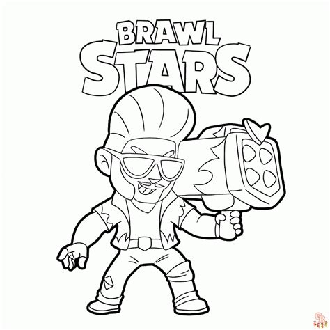 Brawl Stars Alle Knokkers Kleurplaat Gratis Printbare Kleurplaat En Makkelijke Ontwerpen