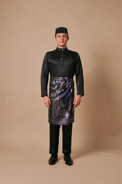 SIPO 2024 EID BAJU MELAYU MODEN IN BLACK Buy Melayu Black 2024 EID