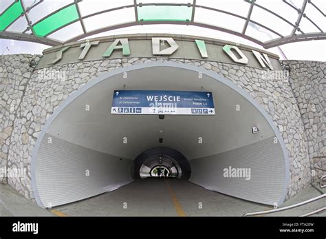 Warszawa Stadion Railway Station In Warsaw City Poland Located In The