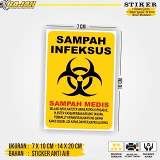 Jual Stiker Penanda Tempat Jenis Sampah Stiker Label Sampah Label