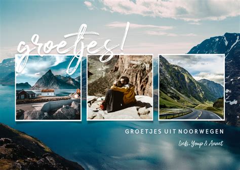 Vakantiekaart Groetjes Met Fotocollage Kaartje Go