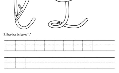 Ficha De La Letra L Mayuscula Y Minuscula Para Repasar Mundo Primaria Otosection