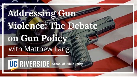 Addressing Gun Violence The Debate On Gun Policy Youtube