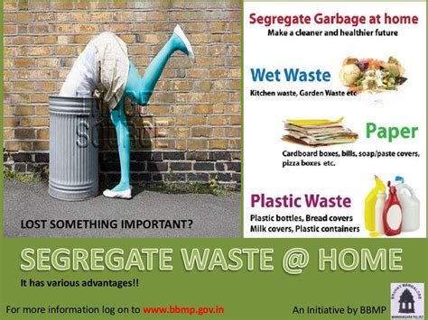 Print Ad Promoting Waste Segregation At Home