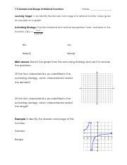 Understanding Domain And Range Of Rational Functions Examples