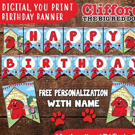 Clifford Birthday - Etsy