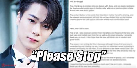 Mother of ASTRO Moonbin Pleads The Public to Stop Spreading False ...