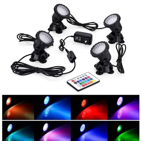 Small Waterproof Rgb Color Changing Aquarium Pool Fish Tank Led Spot