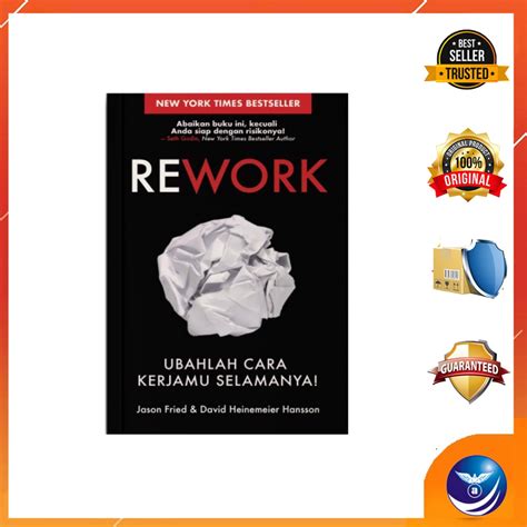 Jual Buku REWORK UBAHLAH CARA KERJAMU SELAMANYA Shopee Indonesia