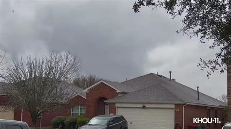 Tornado Passing Through Houston Area Khou