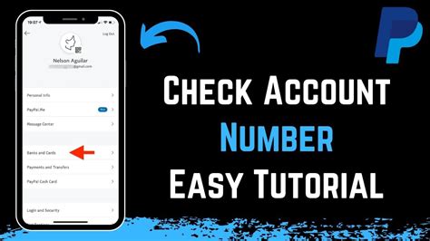 How To Check Paypal Account Number Youtube