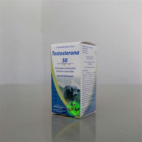 Testosterona 50 X 20 Ml Farmacia Veterinaria La Conquista