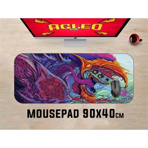 Mouse Pad Gamer Hyper Beast Counter Strike Csgo Extra Grande 90x40