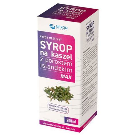 Syrop Na Kaszel Z Porostem Islandzkim Max 200ml