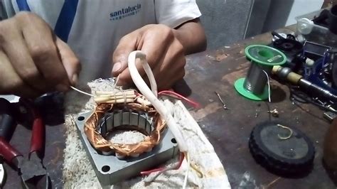 Electric Fan Motor Core Winding Open Thermal Fuse Bypassing Youtube