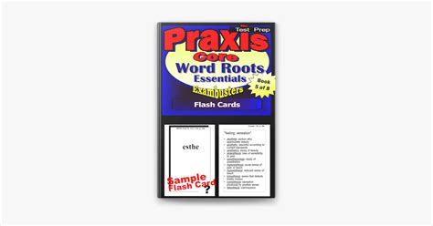 Praxis Core Test Prep Word Roots Review Exambusters Flash Cards