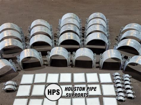 SERIES 5000 Extended Bolt Clamp PTFE Pad Houston Pipe Supports