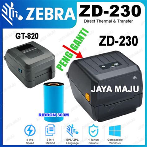 Jual PRINTER BARCODE ZEBRA ZD230 ZD 230 ZD 230 PENGGANTI GT820 203