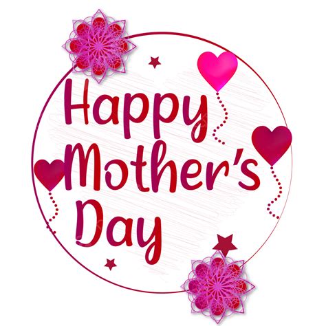 Mothers Day Design Vector Hd Png Images Mother Day Flower Typography