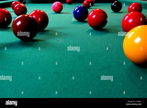 Snooker Table Balls High Resolution Stock Photography and Images - Alamy