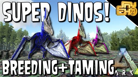 ARK GUIDE TO TAMING AND BREEDING SUPER DINOS for PvP! - YouTube