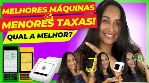 QUAL MÁQUINA DE CARTÃO MENOR TAXA TOP 3 MELHORES MAQUININHAS DE