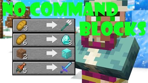 How To Make Custom Villager Trades Minecraft Bedrock ¦ No Command