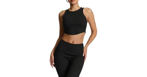Naked Wardrobe Thermal Baseball Tank In Black Lyst