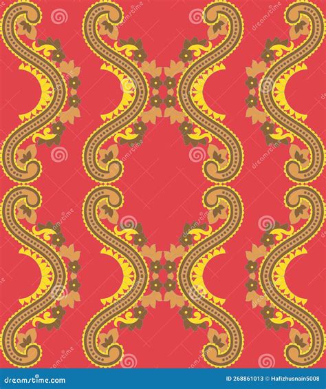 Patchwork Paisley Design Border Work Floral Paisley Motif Textile Print