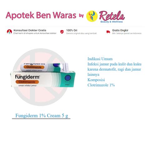 Jual Fungiderm Cream G Infeksi Jamur Clotrimazole Shopee